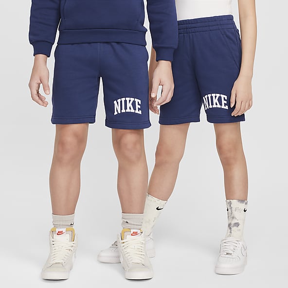 Boys Blue Fleece Shorts. Nike PH